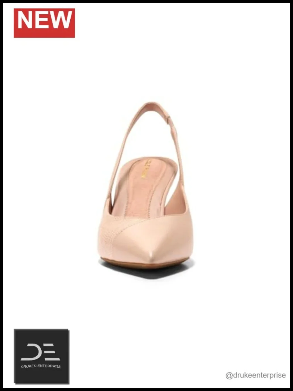 Leather Slingback Pumps High Heel Stiletto Closed Toe Women's Shoes